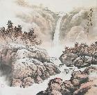 山水画10-龙潭飞瀑