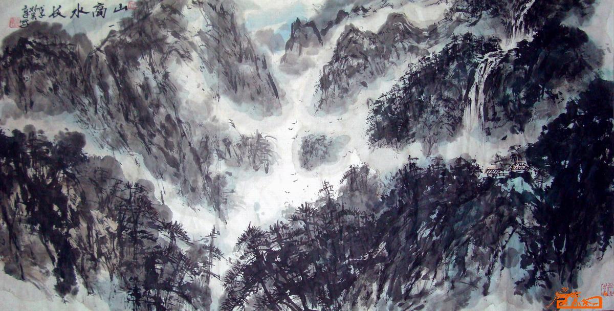 水墨山水画